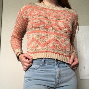 Cropped Knit Sweater